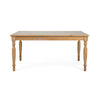 SandRidge 63" Dining Table – Solid Pine, Rustic Coastal Charm